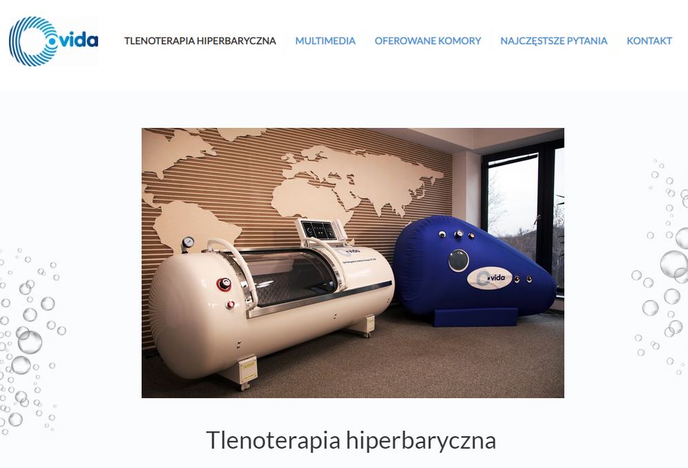 OVIDA I Komory hiperbaryczne I Sprzedaż, gwarancja i serwis‎